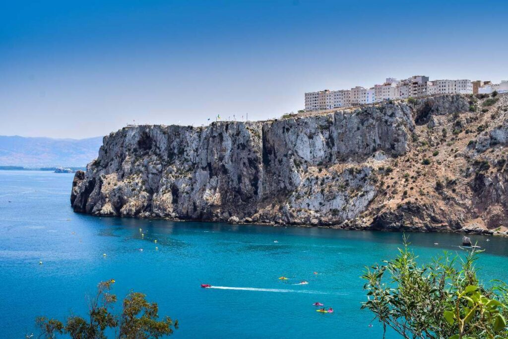 Al Hoceima Mediterranean coast cliffs Morocco