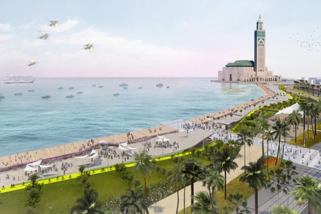 Casablanca Corniche Atlantic coast Morocco