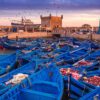 Coastal cities in Morocco - Essaouira fishing port