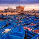 Coastal cities in Morocco - Essaouira fishing port