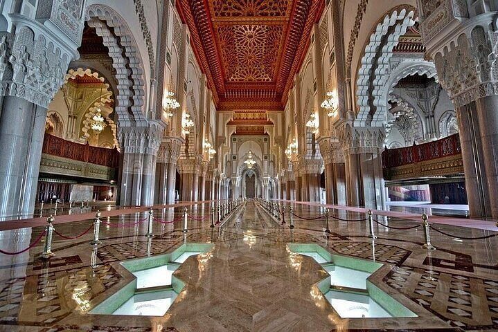 Hassan II Mosque interior guided tour Casablanca