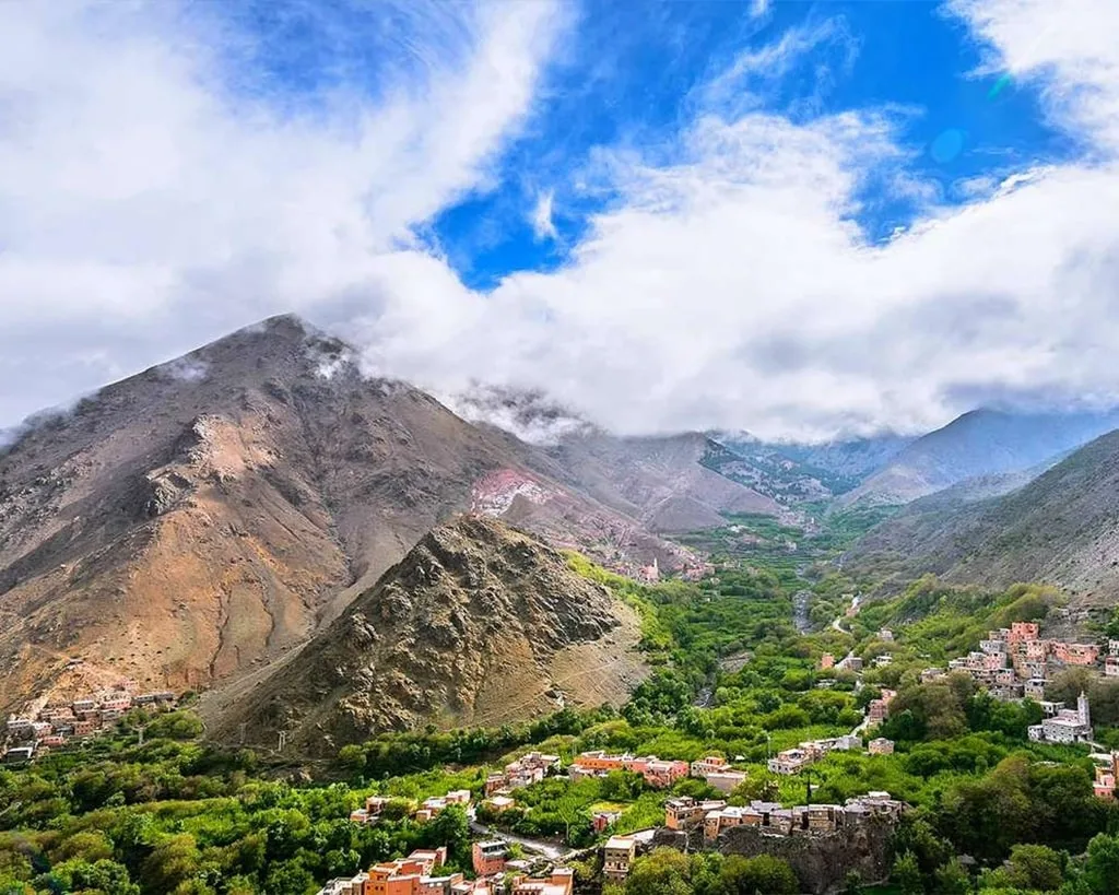 Authentic Berber village in the Atlas Mountains near Marrakech
