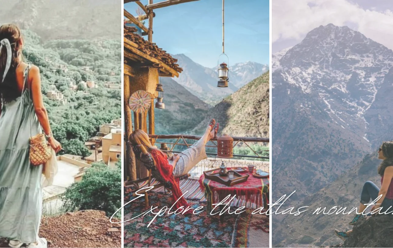 Atlas Mountains Morocco with mountain villages, scenic views, and hiking experiences