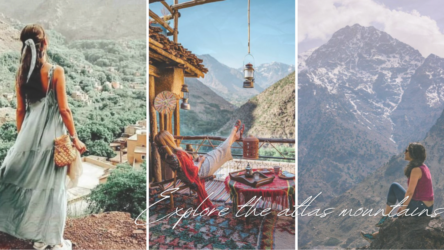 Atlas Mountains Morocco with mountain villages, scenic views, and hiking experiences