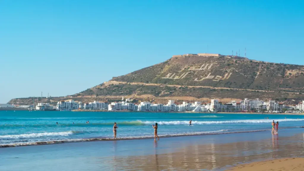 Agadir beach resort Morocco Atlantic coast