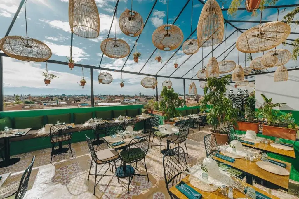 Rooftop cocktail lounge Gueliz Marrakech