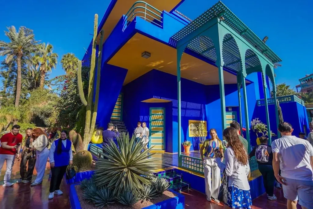 Majorelle Blue villa in Jardin Majorelle