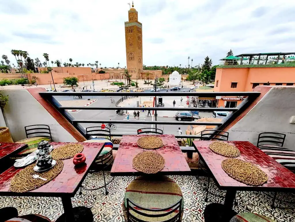 Marrakech vacation rooftop view over the medina