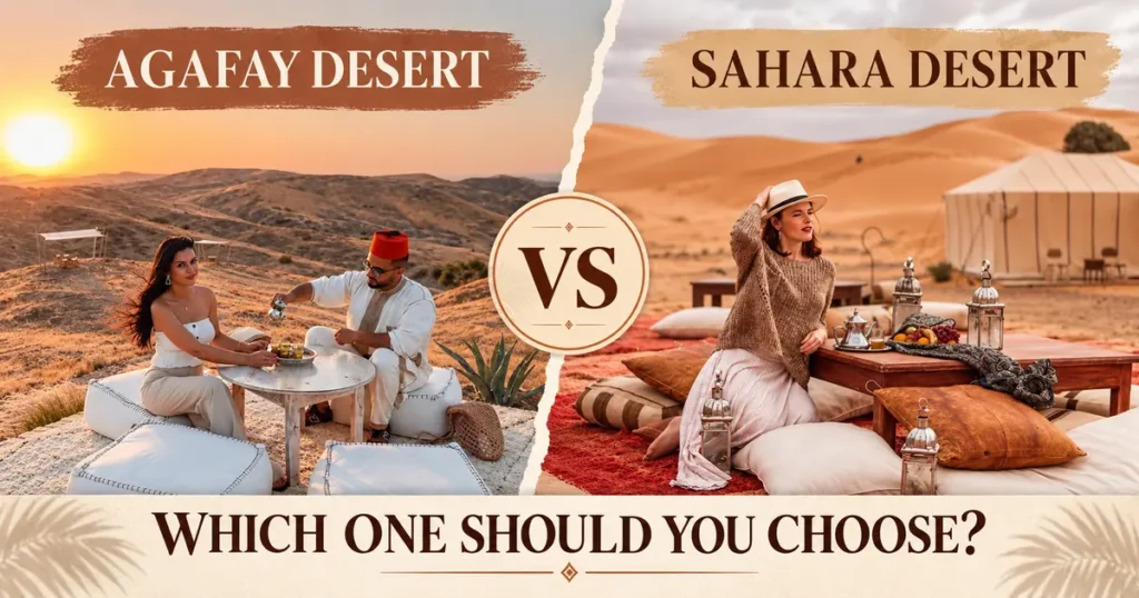 Agafay Desert vs Sahara Desert